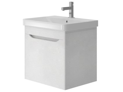 Lavedo Livorno Structure White 60 koupelnová skříňka s umyvadlem, LVR-60WSTRUCTURE