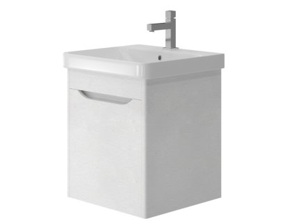 Lavedo Livorno Structure White 50 koupelnová skříňka s umyvadlem, LVR-50STRUCTURE