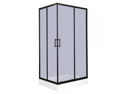 Savana Veduta Juna Plus 100x80 sprchový kout s vaničkou, black, Y9004GB