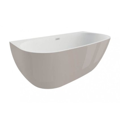Polimat Risa volně stojící akrylátová vana, popel Délka vany: 160cm, 00481