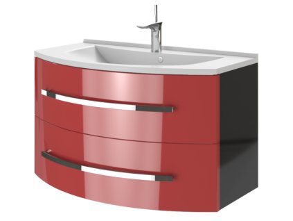 Lavedo Vanessa Red 90 koupelnová skříňka s umyvadlem, VN-90_R