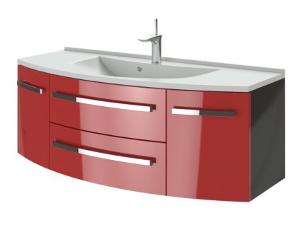 Lavedo Vanessa Red 120 koupelnová skříňka s umyvadlem, VN-120_R
