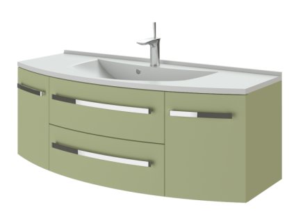 Lavedo Vanessa Olive 120 koupelnová skříňka s umyvadlem, VN-120_OL