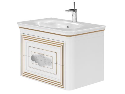 Lavedo Treviso White 80 koupelnová skříňka s umyvadlem, T-80_WHITE