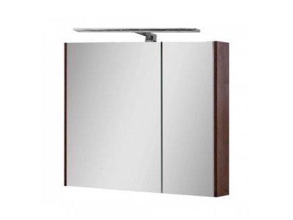 Lavedo Senator 80 zrcadlová skříňka s osvětlením, BROWN80O