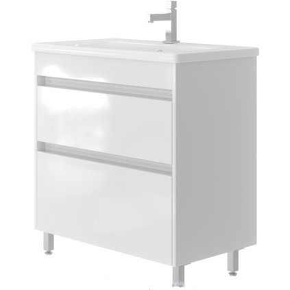 Lavedo Luton I. 80 White koupelnová skříňka s umyvadlem, LUISK80