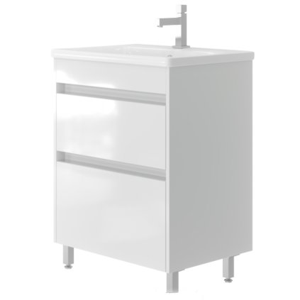 Lavedo Luton I. 65 White koupelnová skříňka s umyvadlem, LUISK65