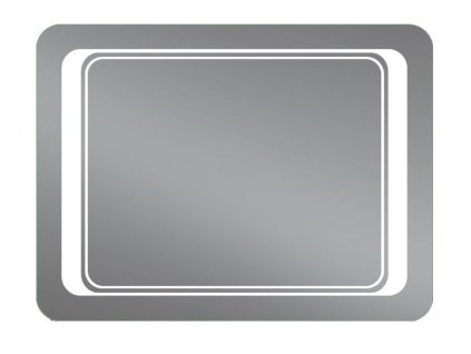 Lavedo Duet 80x60 koupelnové zrcadlo s LED podsvícením, DUT-8060Z