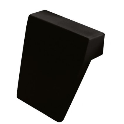 Besco Modern podhlavník na vanu, černý, ZWMB