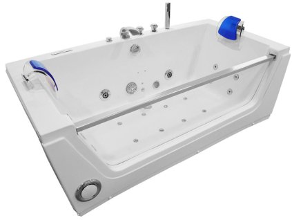 Aplomo Malia 176x85 volně stojící hydromasážní vana, modrá, MO-0054M