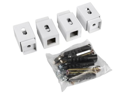 Aqualine Set držáků radiátoru TONDI, bílá NDDT47T