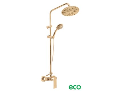 NIL - Sprchový systém s vodovodní baterií, Zlatá - lesklá NL182.5/7Z, RAV Slezák