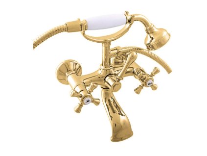 MORAVA RETRO - Vanový set s baterií, Zlatá lesklá MK359.5/2Z, RAV Slezák