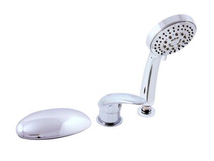 DUNAJ - Vanová baterie 3-otvorová, vodopád, Chrom D470.0Y, RAV Slezák