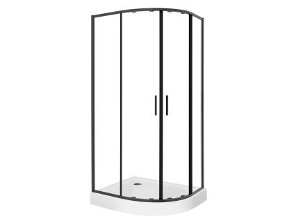 32969 5 sprchovy kout aplomo solid 100x80 d black l