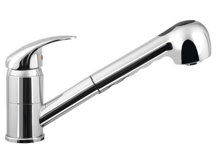 Aqualine KASIOPEA stojánková dřezová baterie s výsuvnou sprškou, chrom 1107-70