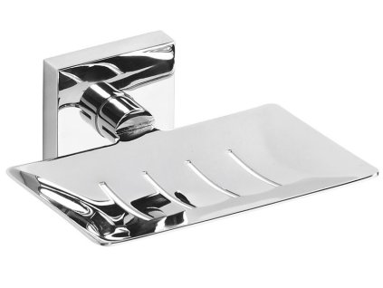 Sapho X-SQUARE mýdlenka obdélníková s otvory, chrom XQ800