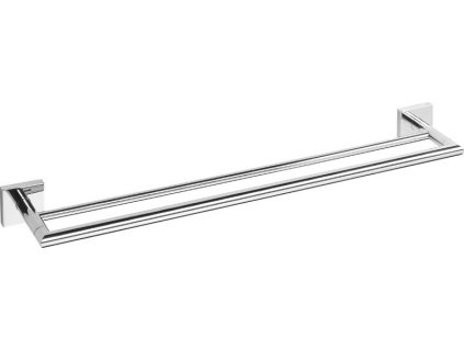 Sapho X-SQUARE dvojitý držák ručníků 650mm, chrom XQ404