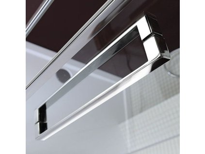 Polysan LUCIS LINE hranaté madlo, 20x340x36mm, pár, chrom 92888