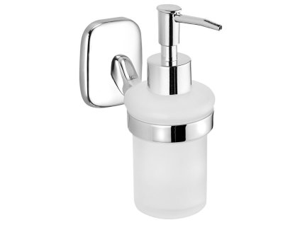 Aqualine RUMBA dávkovač mýdla 160ml, mléčné sklo, chrom RB119
