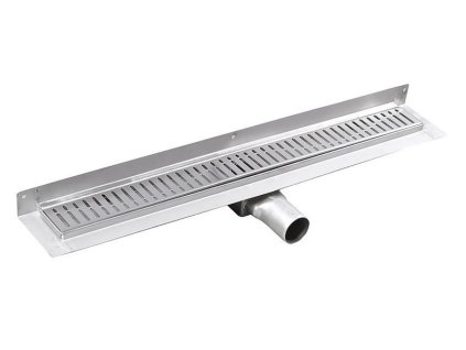 Gelco MANUS ONDA nerezový podlahový žlab s roštem, ke stěně, L-650, DN50 GMO22