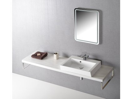 Sapho AVICE deska pod umyvadlo 170x50cm, tl.5cm, dub starobílý AV175