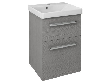 Sapho THEIA umyvadlová skříňka 46,4x70x44,2cm, 2xzásuvka, dub stříbrný TH050-1111