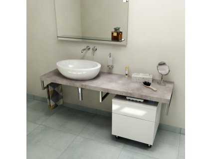 Sapho AVICE deska pod umyvadlo 140x50cm, tl.5cm, cement AV1407