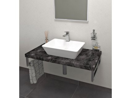 Sapho AVICE deska pod umyvadlo 110x50cm, tl.5cm, štípaný kámen AV119