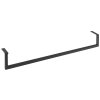 Aqualine HANG držák ručníků pod umyvadlo 665x98mm, černá mat HG665