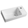 CERASTYLE NUALI keramické umývátko 50x25cm, baterie vpravo, bílá TU0122