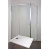 ARTTEC Sprchový kout rohový s posuvnými dveřmi ONYX A 1 čiré sklo 120 x 90 x 198 cm s vaničkou z litého mramoru POLARIS PAN04509