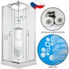 ARTTEC SMARAGD 90 x 90 cm - Termo sprchový box model 7 chinchilla sklo PAN01287
