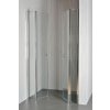 ARTTEC Dvoukřídlé sprchové dveře do niky SALOON F 9 grape sklo 117-122 x 195 cm XSAL0068