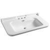 Kerasan WALDORF keramické umyvadlo 120x55cm, 3 otvory, bílá 4144K1-3