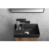 Sapho PICCOLINO betonové umývátko 30,8x17cm, baterie vlevo, antracit mat PK30016