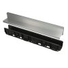 ALCA Venkovní žlab štěrbinový s asymetrický m nástavce m 100 mm, pozinkovaná ocel AVZ101-R121