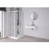 FORTE Čtvercový sprchový kout ACRIL - ANGOLO NEW Barva rámu - Bílá, Rozměr A - 90 cm, Rozměr B - 90 cm OLNAC2FS190031