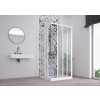 FORTE Čtvercový sprchový kout ACRIL - ANGOLO NEW Barva rámu - Bílá, Rozměr A - 90 cm, Rozměr B - 90 cm OLNAC2FS190031