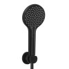 KLUDI DIVE set sprchové hlavice, držáku a hadice, černá, 6985039-00