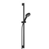 KLUDI DIVE set sprchové hlavice, tyče a hadice, 3 proudy, černá, 6893039-00