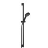 KLUDI DIVE set sprchové hlavice, tyče a hadice, černá, 6891039-00