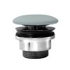 GSI umyvadlová výpust 5/4“, neuzavíratelná, keramická zátka, 5-65mm, ghiaccio mat PVC15