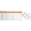 KG KGB koleno odpadní DN125, 15°, PVC, oranžová, 221200