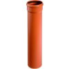 KG KGEM trubka kanalizační DN125, 500mm, SN4, s hrdlem, PVC, oranžová, 221000