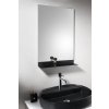 Aqualine SECA Zrcadlo s policí 50x95cm, CU free, černá mat 22494S