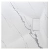 BESCO Čtvercová sprchová vanička VEXO MARBLE - bílá Barva - Bílá, Nožičky k vaně - Bez nožiček, Rozměr A - 90, Rozměr B - 90 VANKVEX90CTVEMW