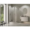 BESCO Čtvrtkruhový sprchový kout MODERN CHROM 190 Barva rámu - Chrom/Leštěný hliník (ALU), Rozměr A - 80, Rozměr B - 80, Rozměr C - 190, Směr zavírání - Univerzální Levé / Pravé, Výplň - Frost bezpečnostní sklo - 6 mm BCMO280CTVRTCF