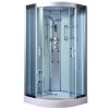 Aplomo Lucy Blue parní masážní sprchový box Rozměr koutu: 100x100cm, MO-0513CS
