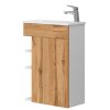 Lavedo Amadeo Wotan Oak 50 koupelnová skříňka s umyvadlem, AMADEO_T-40_WOTAN_OAK